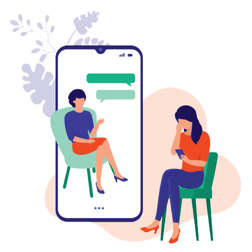 talking to online therapist