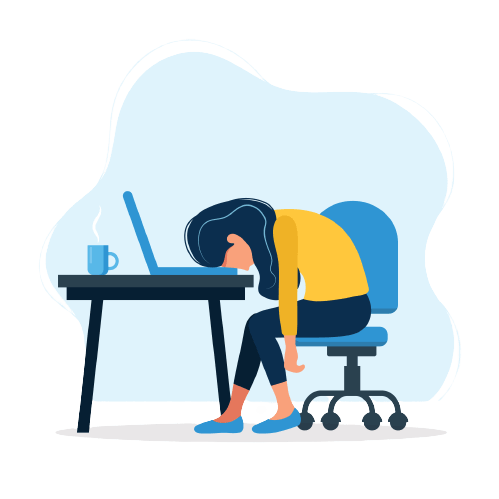 stressed out woman