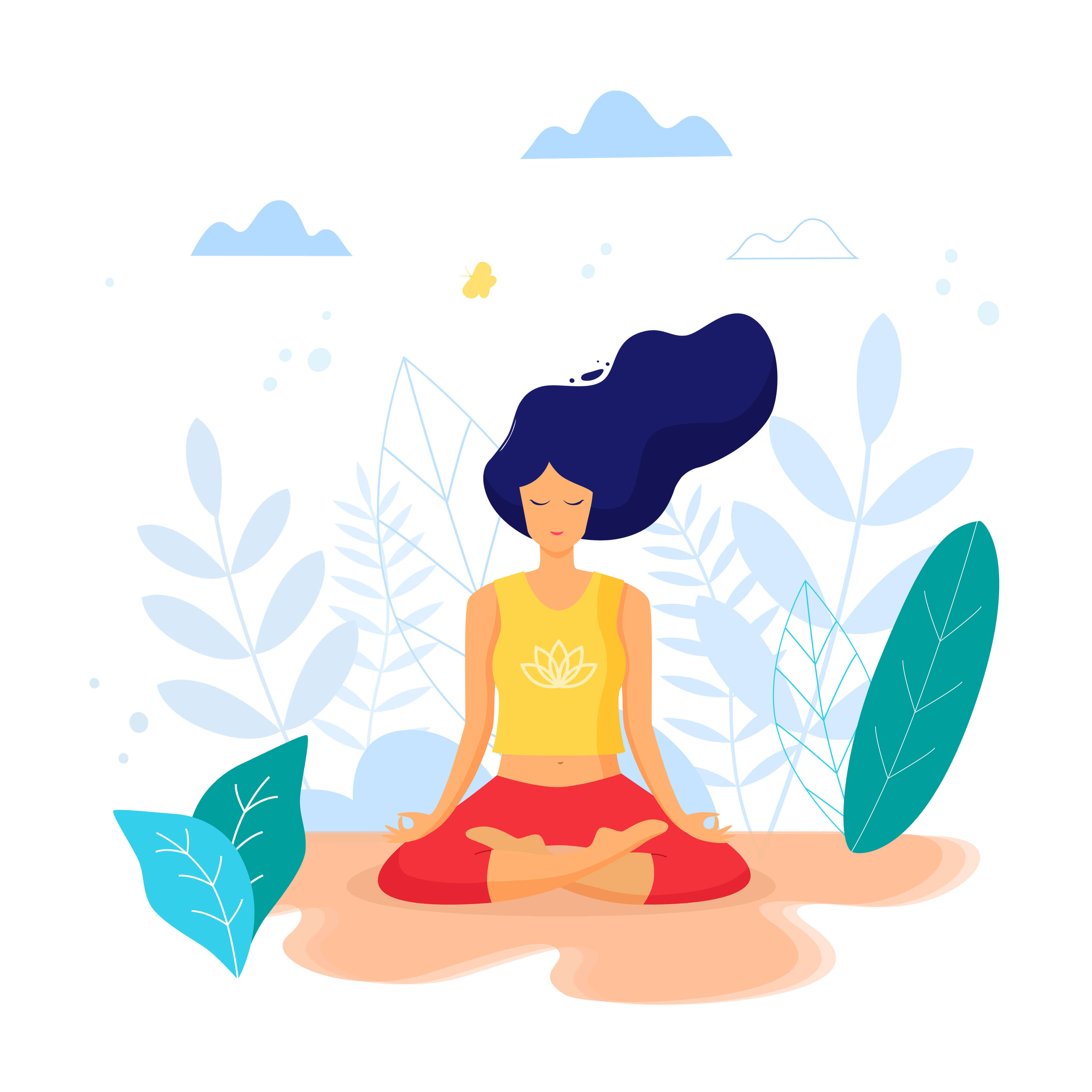 woman calm after transformation
