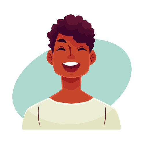 man smiling